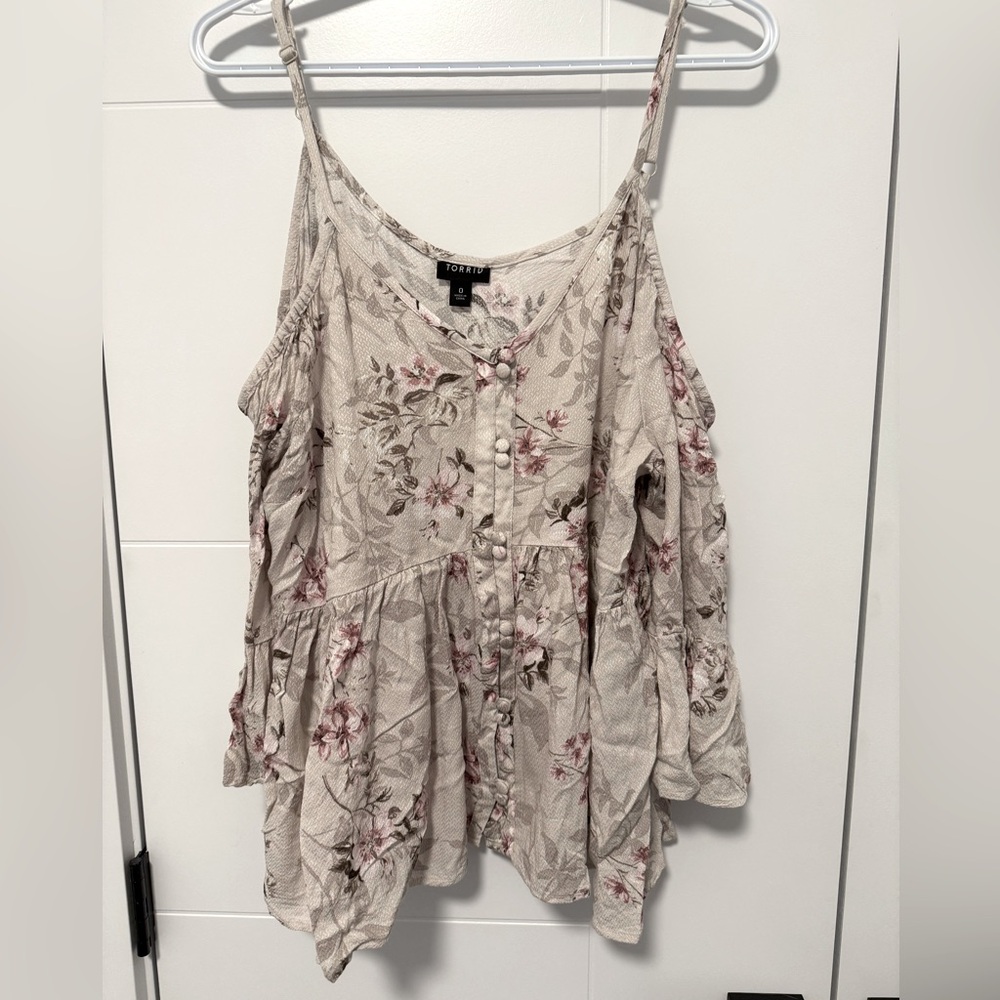 Off the shoulder Torrid top